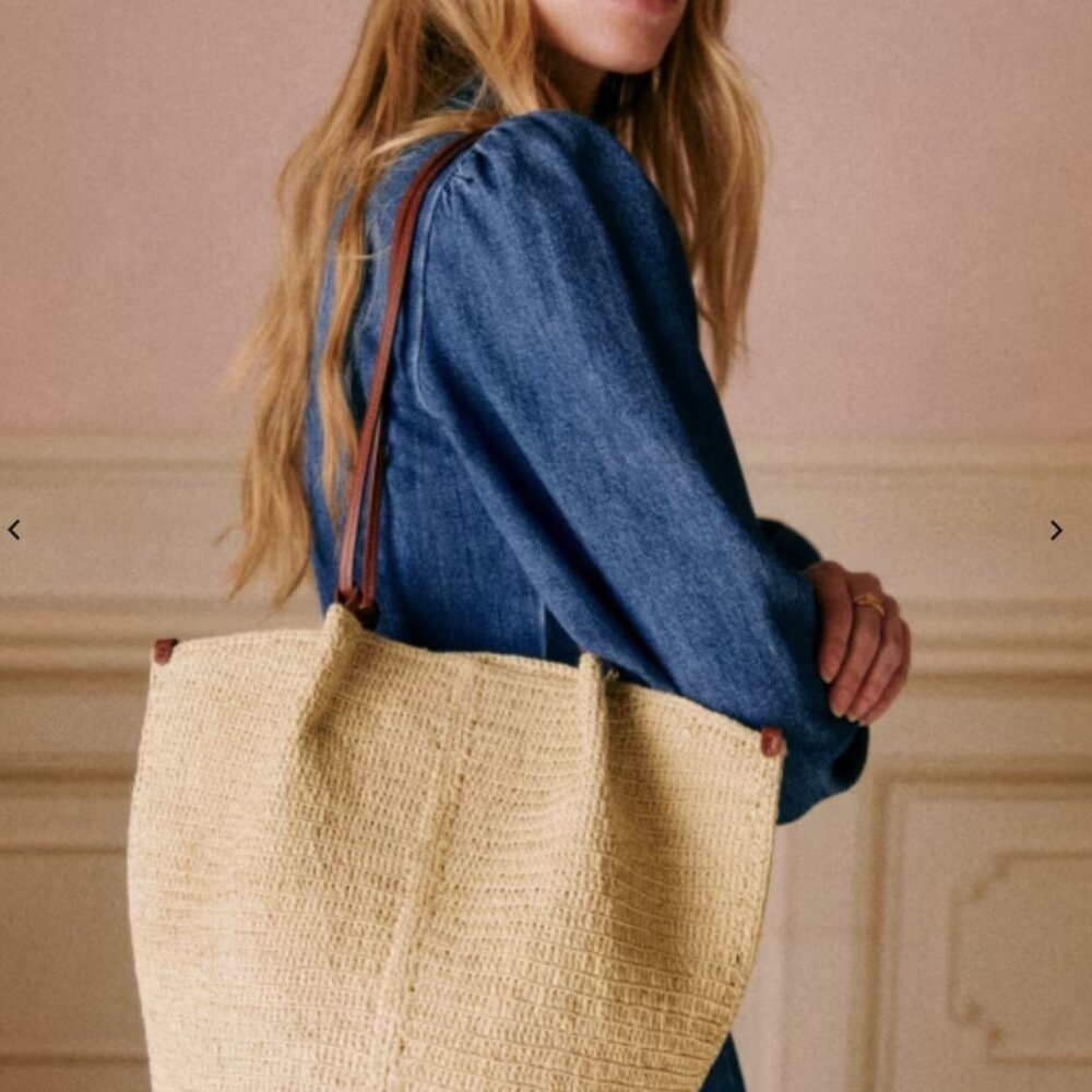 Sezane Romie Basket, Natural Rafia